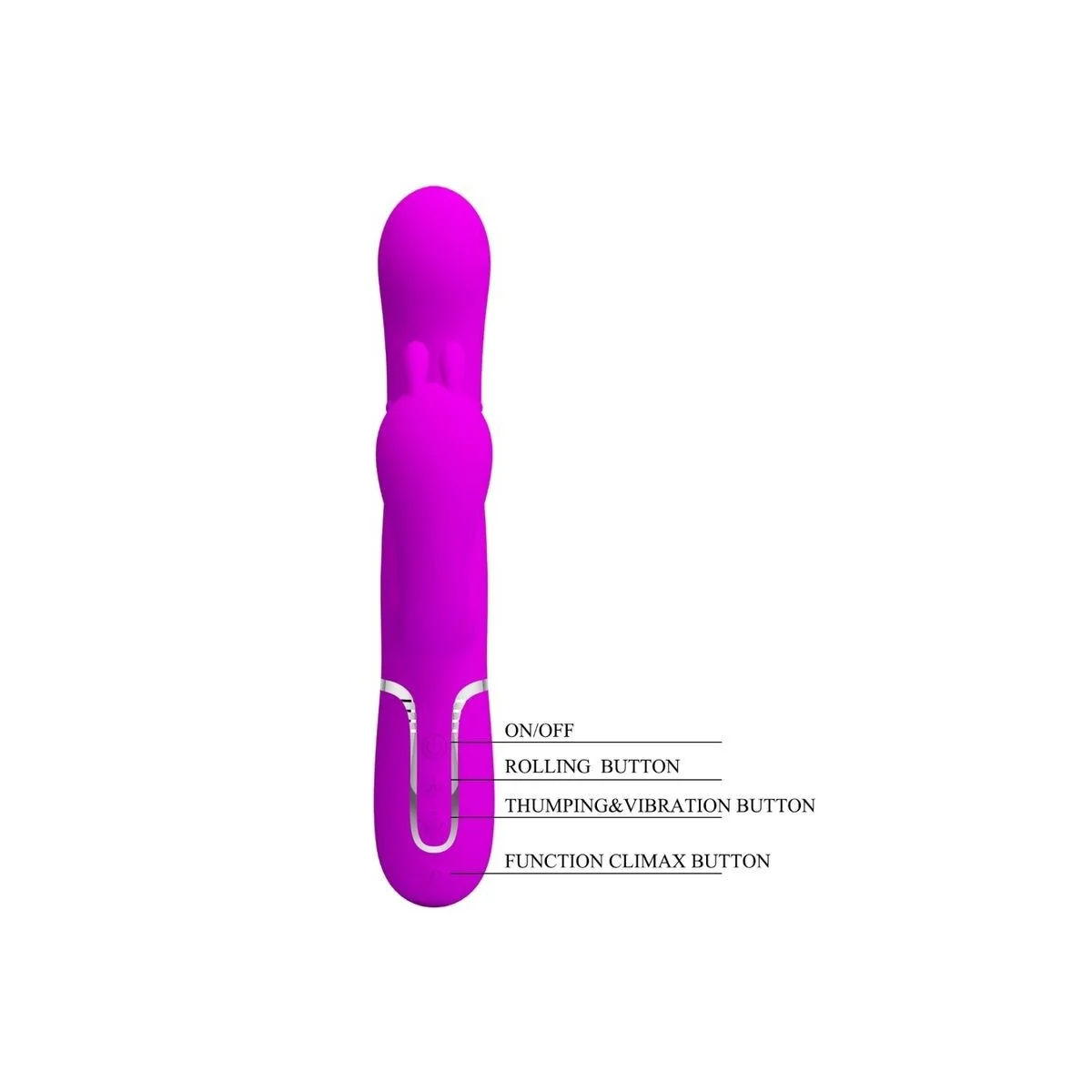Cammy Triple Vibrator Multifunktion 4 in 1 Rosa von Pretty Love Flirtation kaufen | Fesselliebe