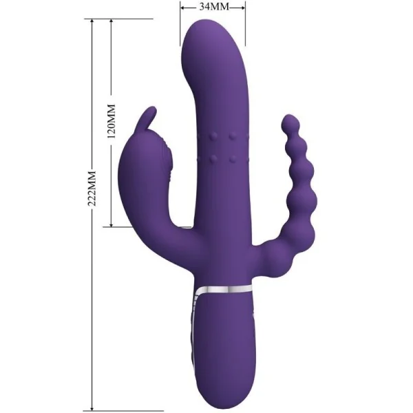 Cammy Triple Vibrator Multifunktion 4 in 1 Lila von Pretty Love Flirtation kaufen | Fesselliebe