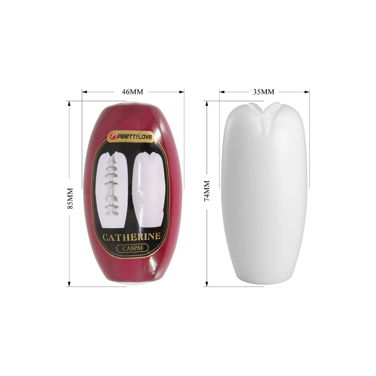 Catherine Männlicher Masturbator Weiss von Pretty Love Flirtation kaufen | Fesselliebe