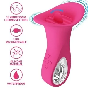 Clyde Oralvibrator Vibrierende Zunge 12 Vibrationen Rosa von Pretty Love Flirtation kaufen | Fesselliebe