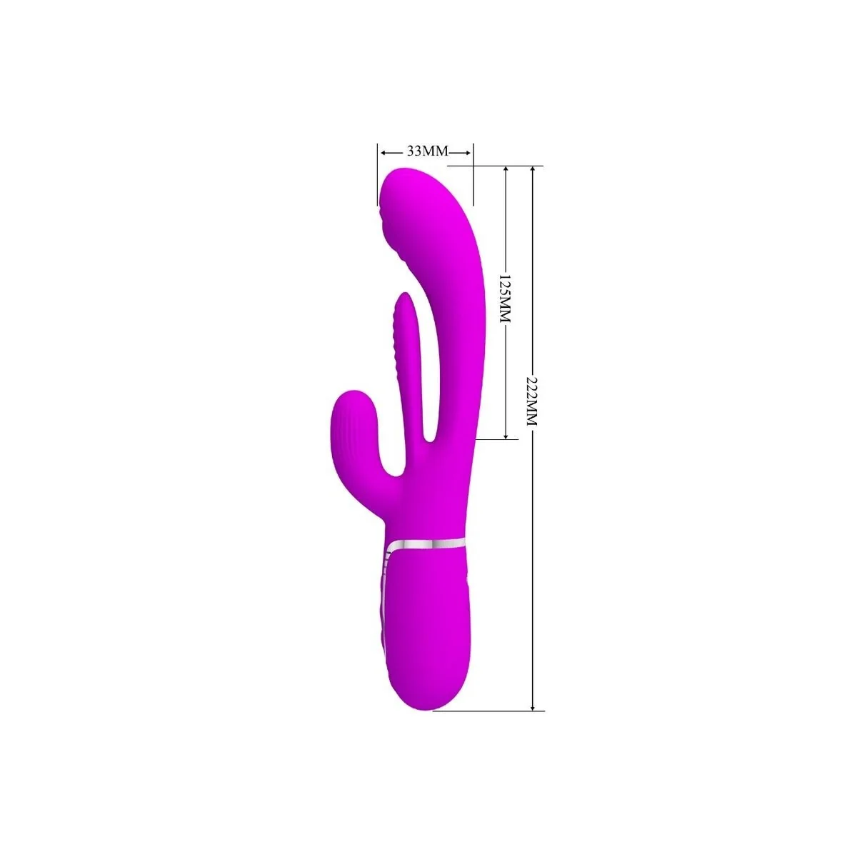 Shania Triple Rabbit Vibrator Multifunktions-Rosa von Pretty Love Flirtation kaufen | Fesselliebe