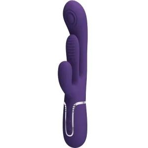 Shania Triple Rabbit Vibrator Multifunktions-Lila von Pretty Love kaufen | Fesselliebe