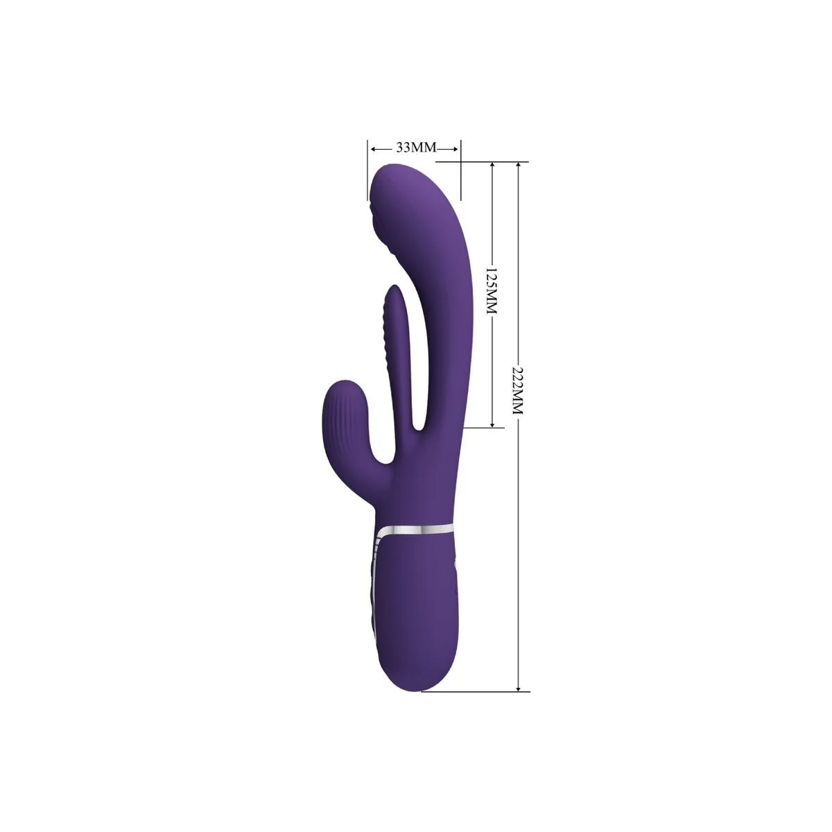 Shania Triple Rabbit Vibrator Multifunktions-Lila von Pretty Love kaufen | Fesselliebe