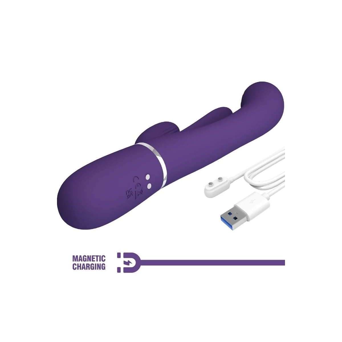 Shania Triple Rabbit Vibrator Multifunktions-Lila von Pretty Love kaufen | Fesselliebe