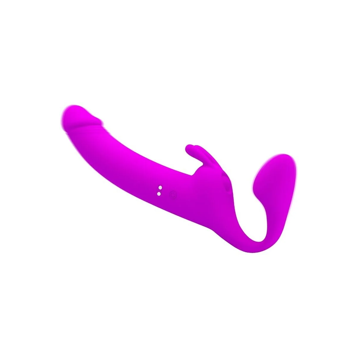 Zanini Strapless Strap-On 10 Vibrationen Lila von Pretty Love kaufen | Fesselliebe