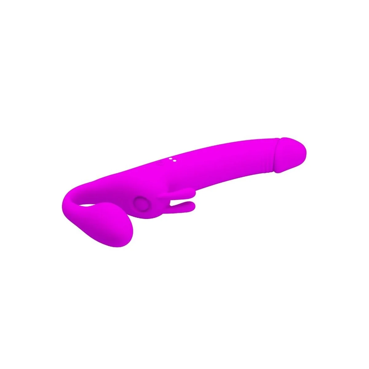 Zanini Strapless Strap-On 10 Vibrationen Lila von Pretty Love kaufen | Fesselliebe