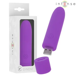 Symone Usb wiederaufladbarer Vibrierender Bullet 8 Vibrationen Lila 10 X 2,2 cm von Intense Fun kaufen | Fesselliebe