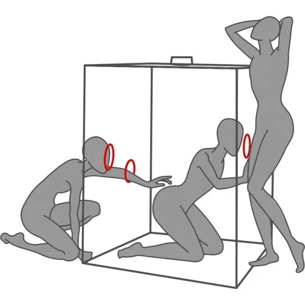 KINK CLUB CABIN SCANDALE SCHWARZ & ROT VON SECRET DOME