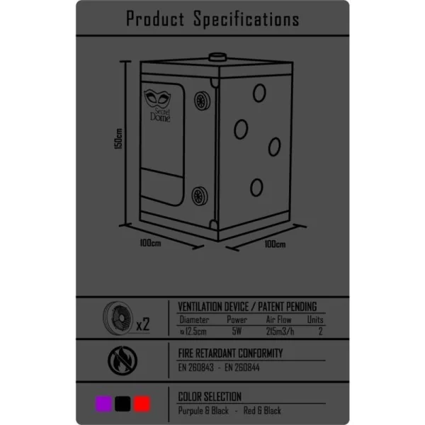 KINK CLUB CABIN SCANDALE SCHWARZ & ROT VON SECRET DOME