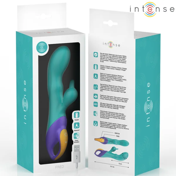 Fred Rabbit Vibrator Blau von Intense Fun kaufen | Fesselliebe