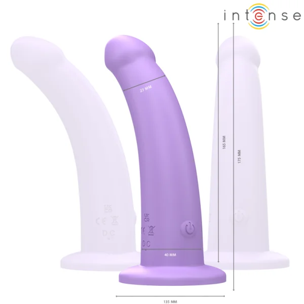 Eddie Vibrator 17,5 cm 10 Vibrationen Lila mit Fernbedienung von Intense Fun kaufen | Fesselliebe