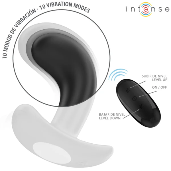 Chandler Anal Plug 10 Vibrationen Schwarz mit Fernbedienung von Intense Anal Toys kaufen | Fesselliebe