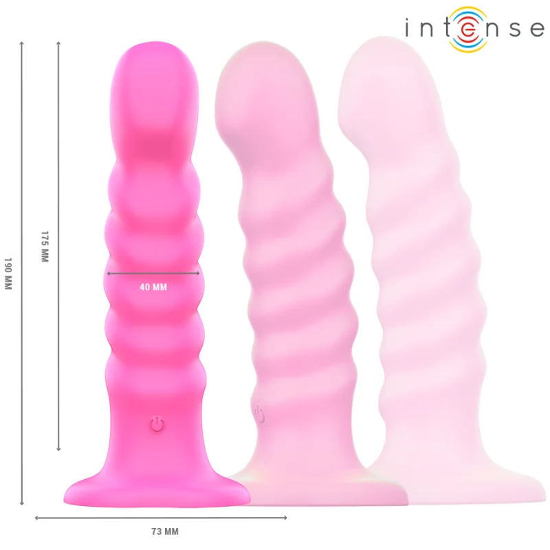 Cindy Vibrator Größe L Spiraldesign 10 Vibrationen Rosa mit Fernbedienung von Intense Fun kaufen | Fesselliebe 2