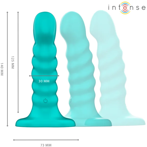 Buffy Vibrator Größe S Spirale Design 10 Vibrationen Blau mit Fernbedienung von Intense Fun kaufen | Fesselliebe