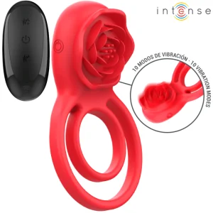 Gail Stimulator Rose 10 Vibrationen Rot mit Fernbedienung von Intense Fun kaufen | Fesselliebe