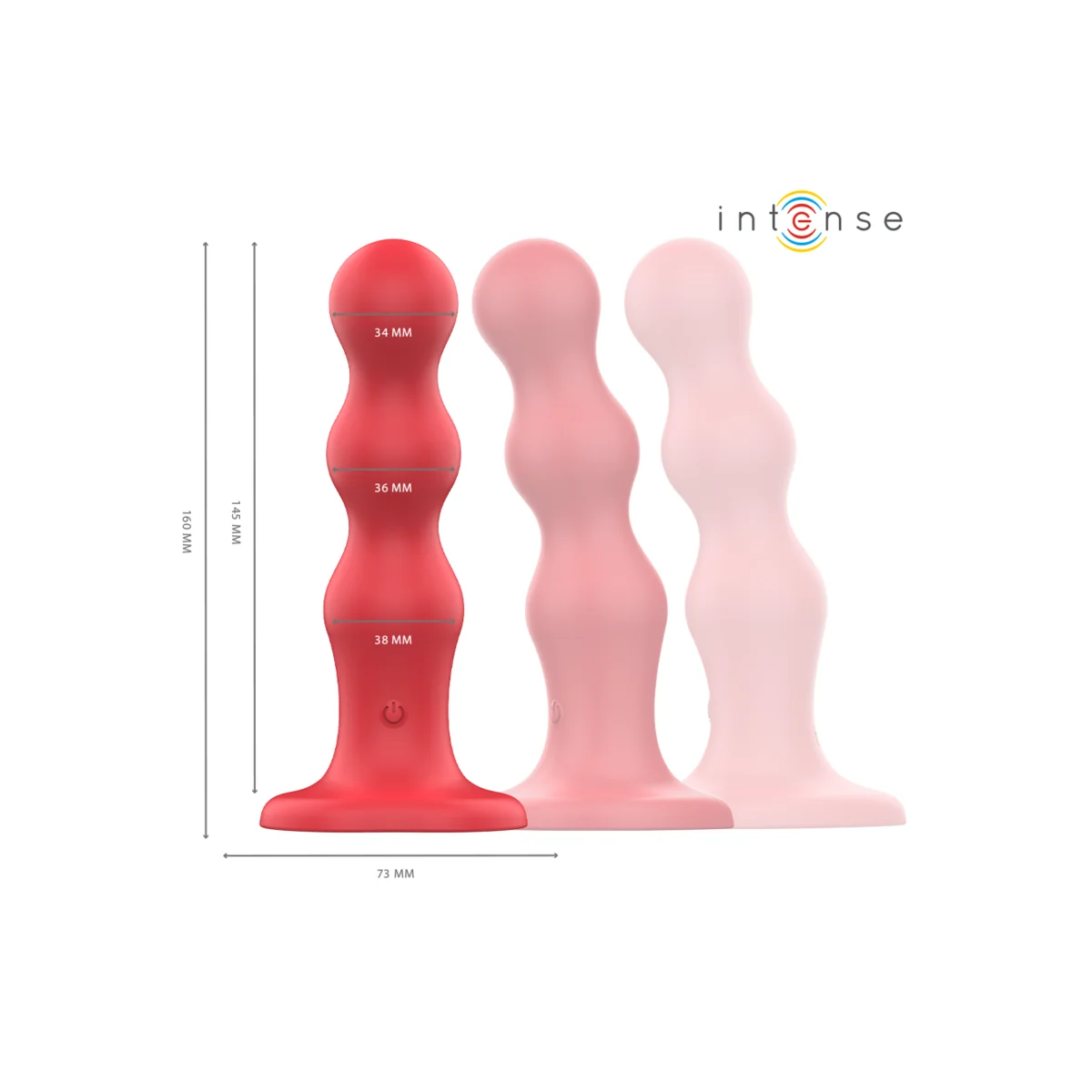 Cody Vibrator mit Saugnäpfen, Rote mit Fernbedienung von Intense Fun kaufen | Fesselliebe