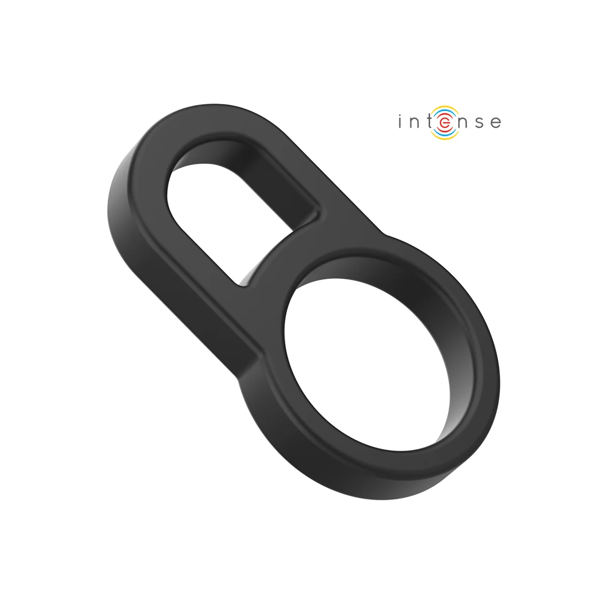 Bobby Doppelter Silikon-Penisring Schwarz von Intense Couples Toys kaufen | Fesselliebe