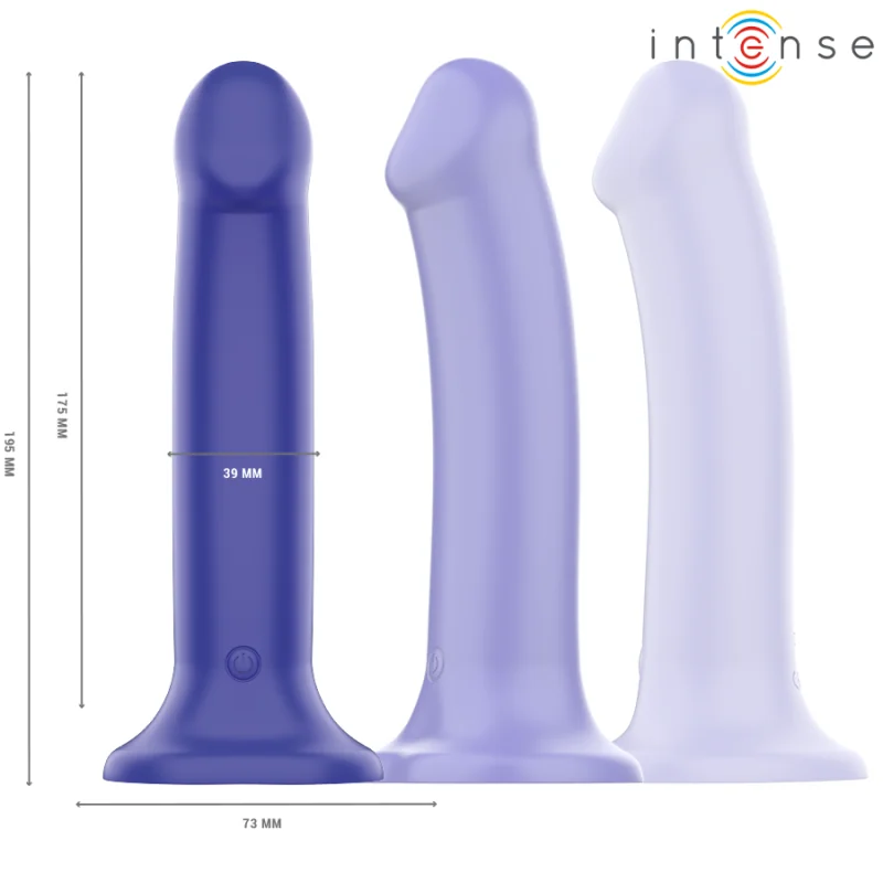 Victoria Vibrator mit Saugnäpfen 10 Vibrationen Dunkelblau mit Fernbedienung von Intense Fun kaufen | Fesselliebe 2
