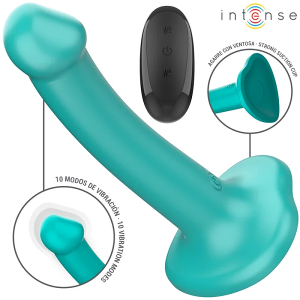 Katie Vibrator mit Saugnäpfen 10 Vibrationen Blau mit Fernbedienung von Intense Fun kaufen | Fesselliebe