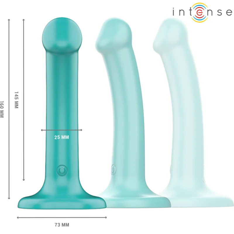 Katie Vibrator mit Saugnäpfen 10 Vibrationen Blau mit Fernbedienung von Intense Fun kaufen | Fesselliebe 2