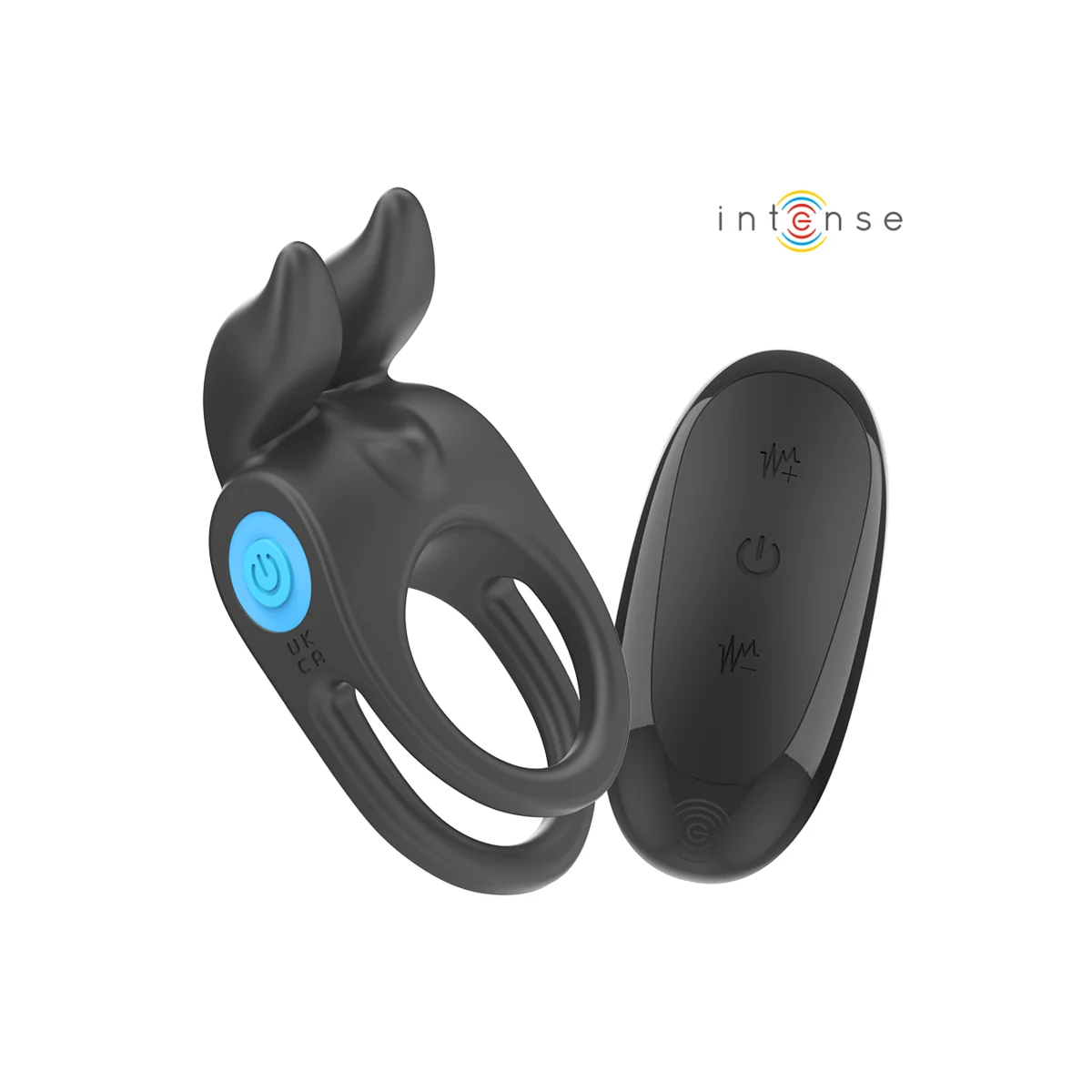 Sam Vibrator Doppel-Penisring 10 Vibrationen Schwarz von Intense Couples Toys kaufen | Fesselliebe