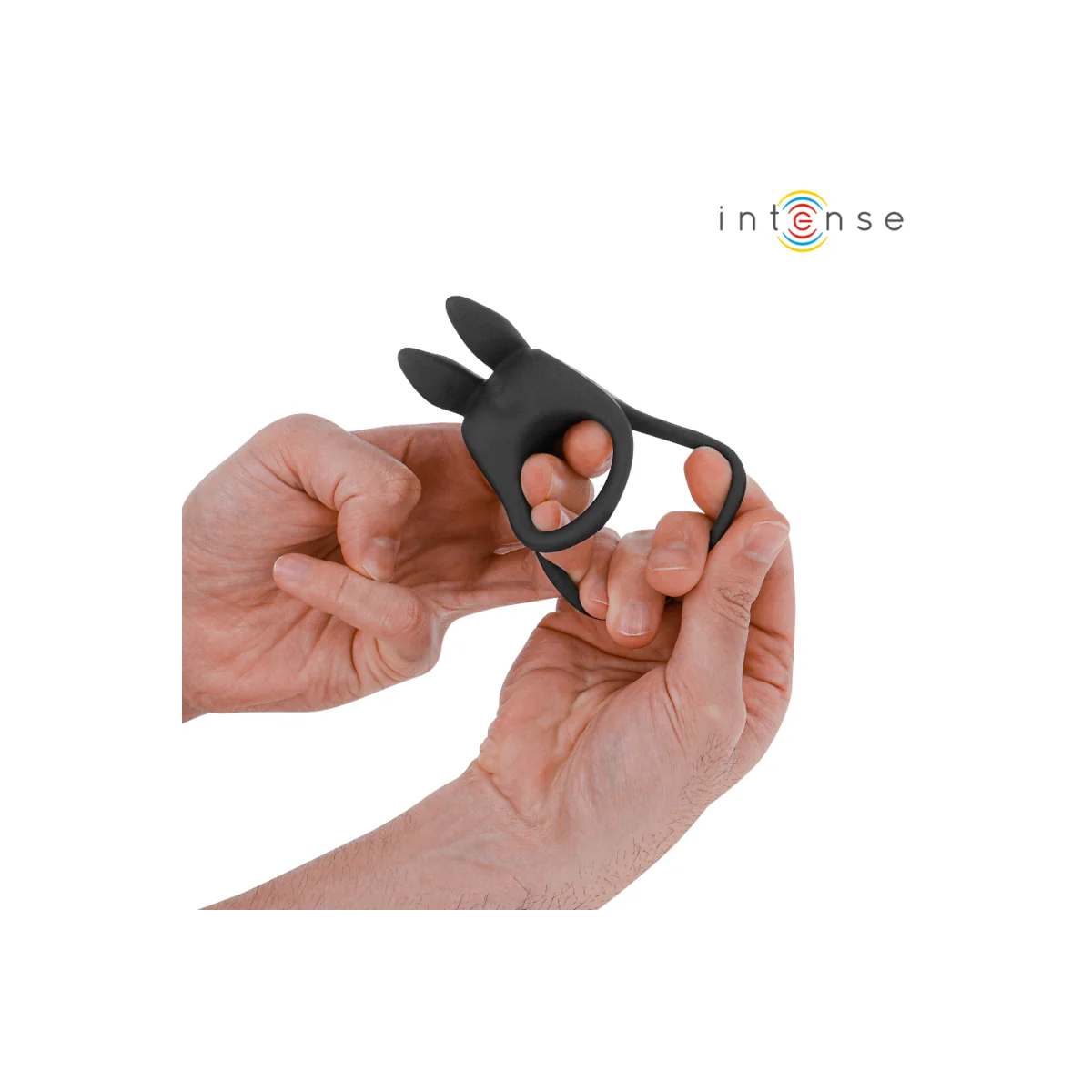 Sam Vibrator Doppel-Penisring 10 Vibrationen Schwarz von Intense Couples Toys kaufen | Fesselliebe