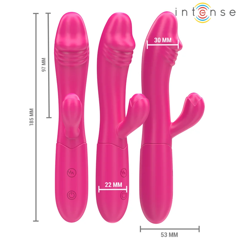 Ivy Flexibler Vibrator 10 Vibrationen mit Stimulierender Zunge Rosa von Intense Fun kaufen | Fesselliebe 2