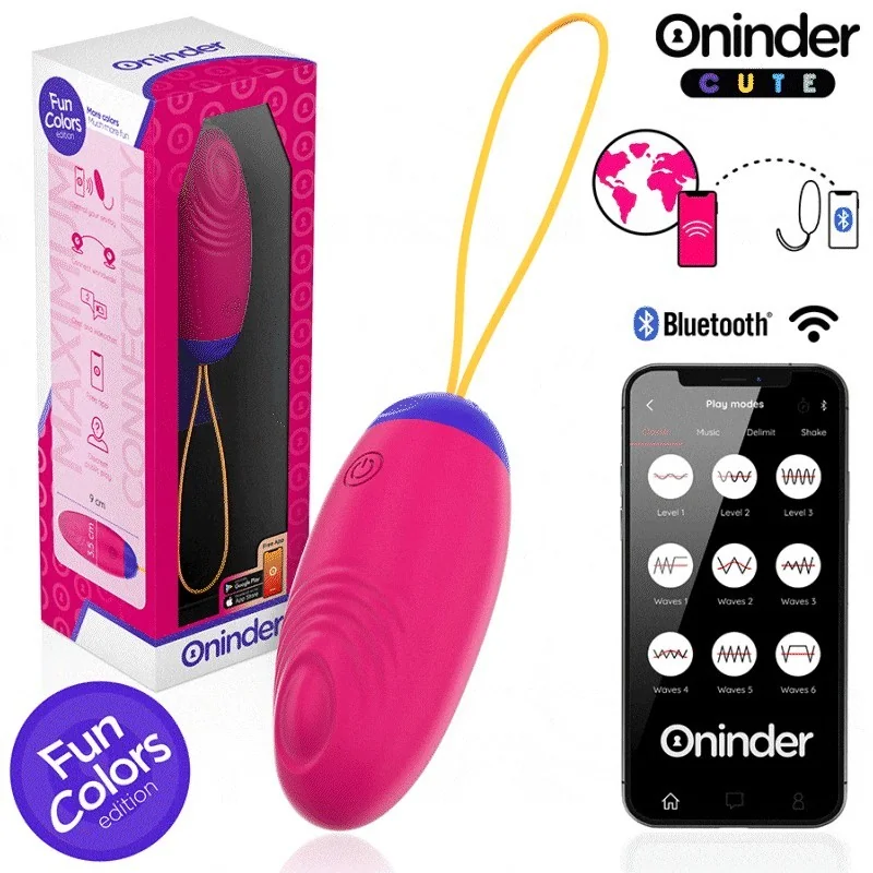 LOVE PLEASURE VIBRO-WAVE TAPPING SILIKON-EI - KOSTENLOSE WELTWEITE APP VON ONINDER CUTE 2