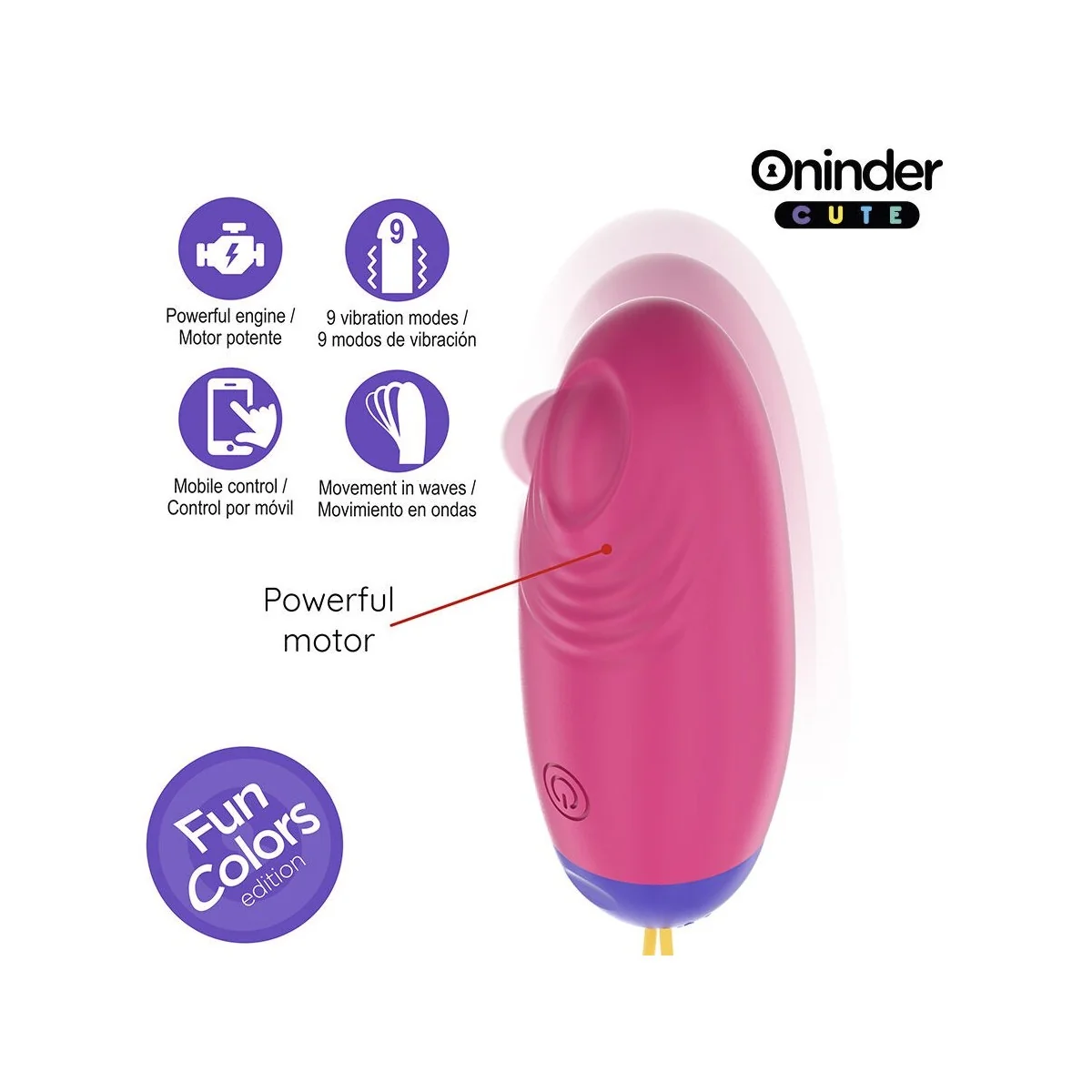 LOVE PLEASURE VIBRO-WAVE TAPPING SILIKON-EI - KOSTENLOSE WELTWEITE APP VON ONINDER CUTE