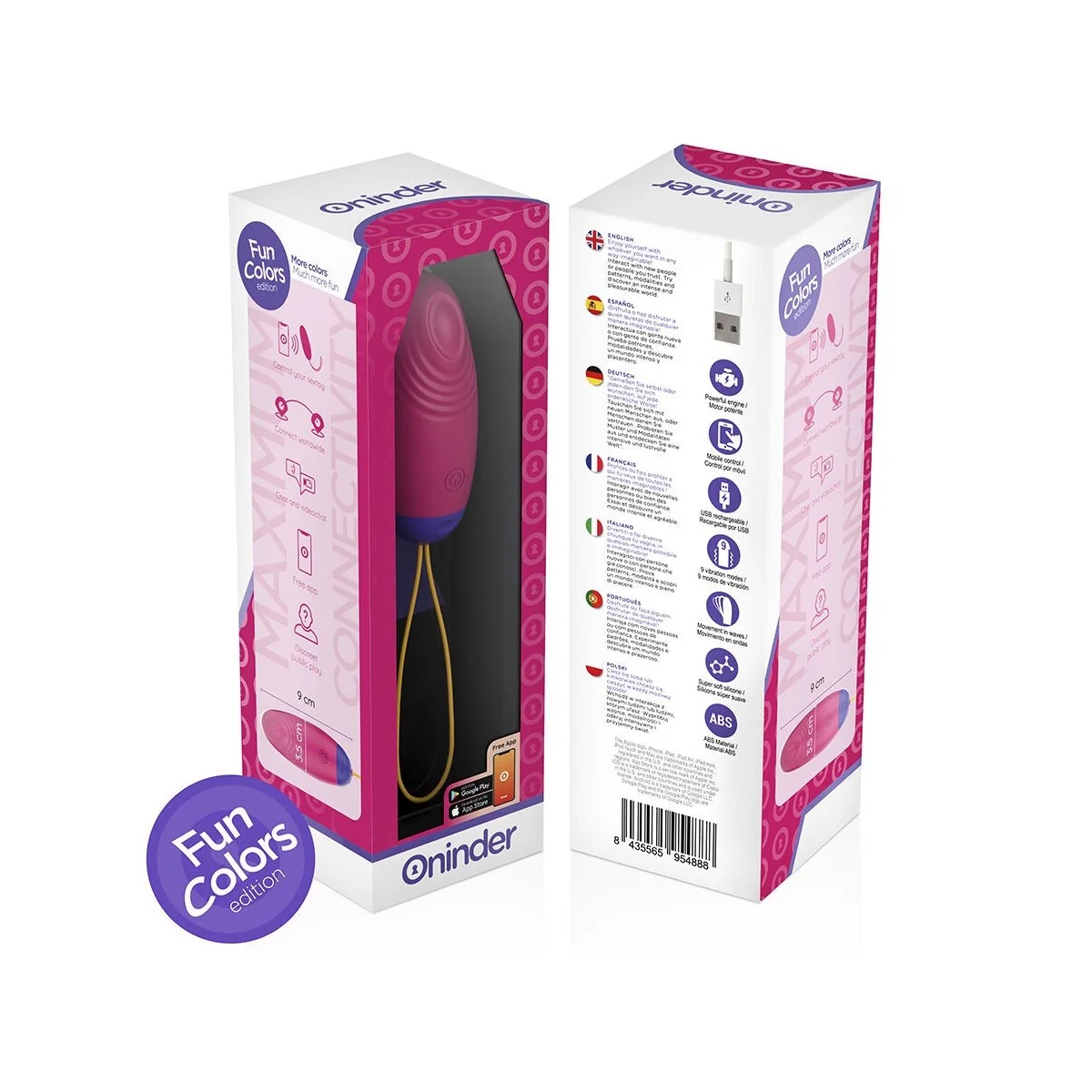 LOVE PLEASURE VIBRO-WAVE TAPPING SILIKON-EI - KOSTENLOSE WELTWEITE APP VON ONINDER CUTE