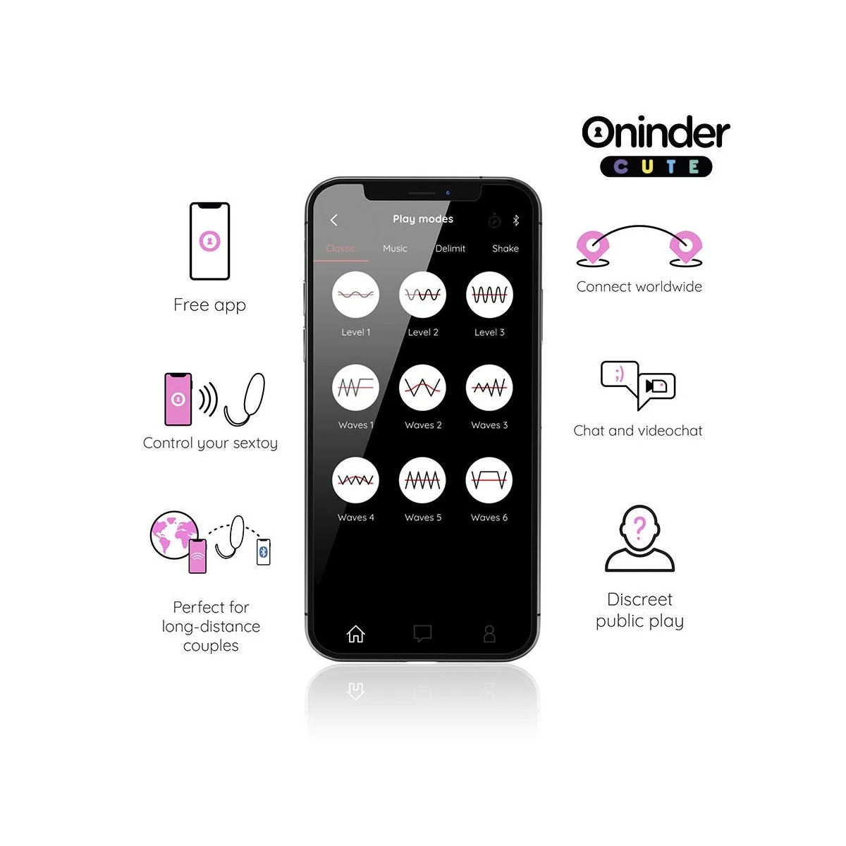 LOVE PLEASURE VIBRO-ROTIERENDES EI 360° SILIKON - KOSTENLOSE WELTWEITE APP VON ONINDER CUTE
