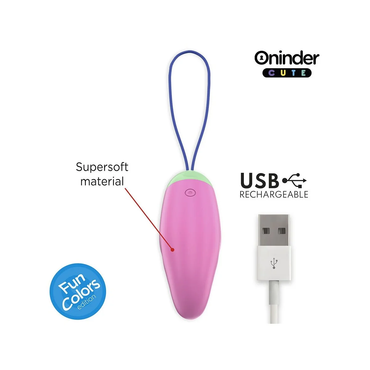 LOVE PLEASURE VIBRO-ROTIERENDES EI 360° SILIKON - KOSTENLOSE WELTWEITE APP VON ONINDER CUTE