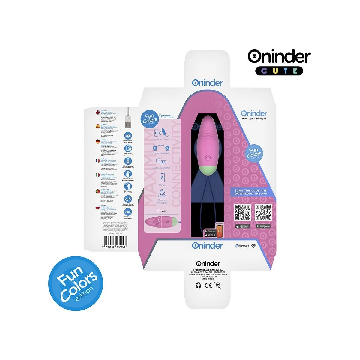LOVE PLEASURE VIBRO-ROTIERENDES EI 360° SILIKON - KOSTENLOSE WELTWEITE APP VON ONINDER CUTE