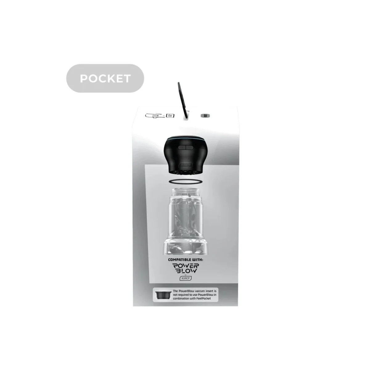 Feel Pocket Stroker Kristall von Kiiroo Transparent von Kiiroo kaufen | Fesselliebe