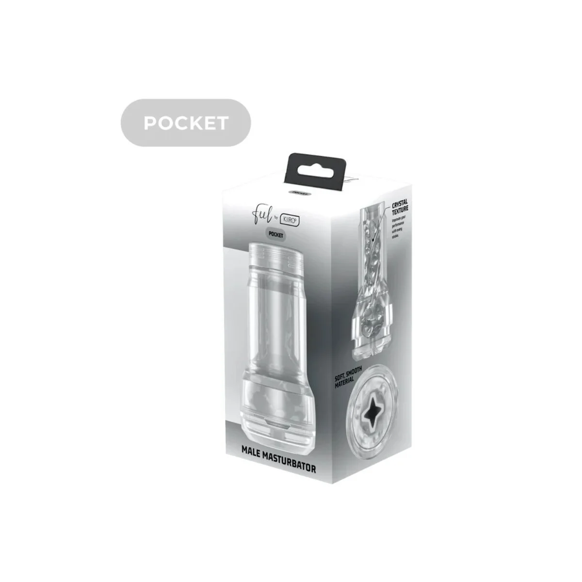Feel Pocket Stroker Kristall von Kiiroo Transparent von Kiiroo kaufen | Fesselliebe