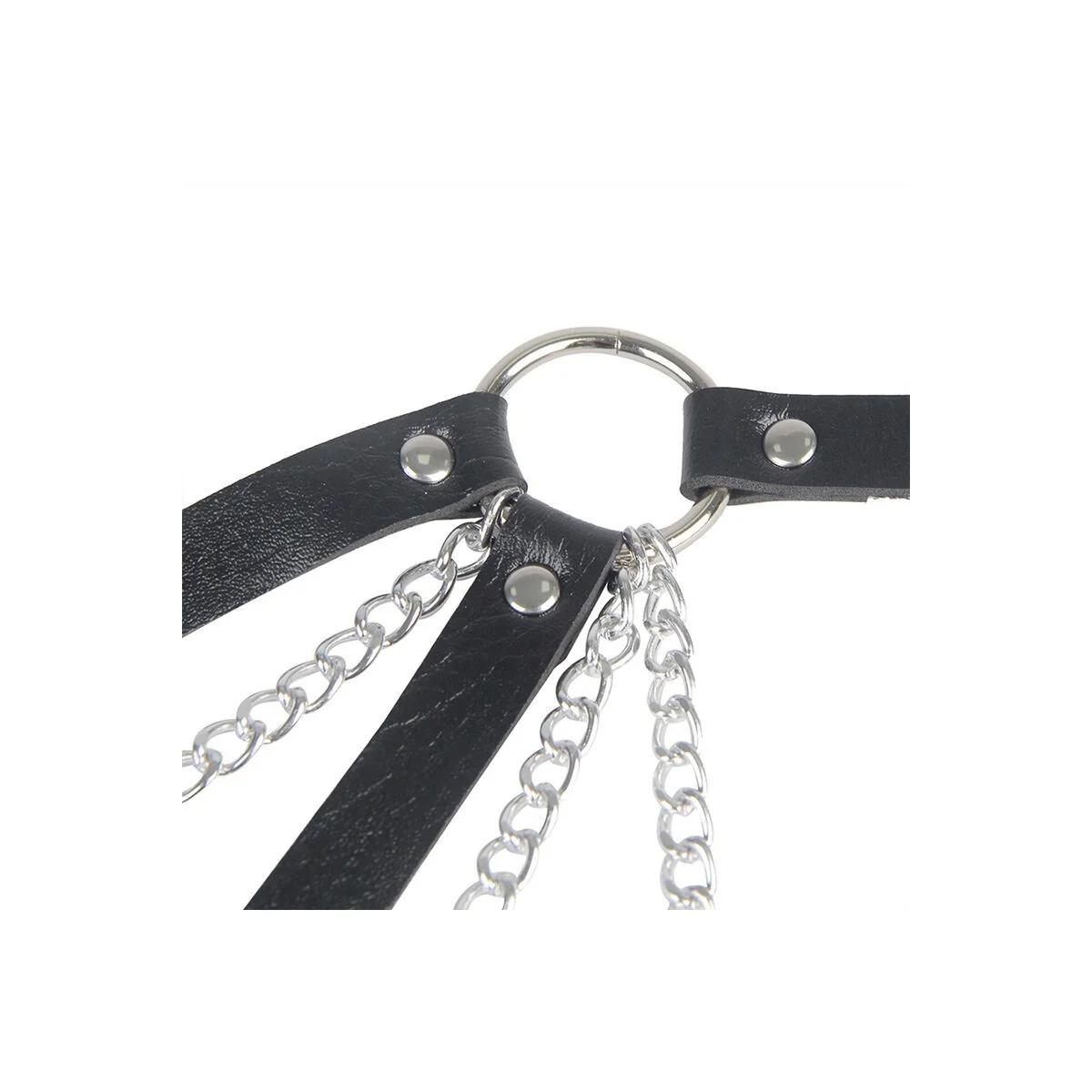 953713 Punk Bondage Gürtel Metallschnalle Schwarz One Size (S-L) von Subblime Fetish kaufen | Fesselliebe