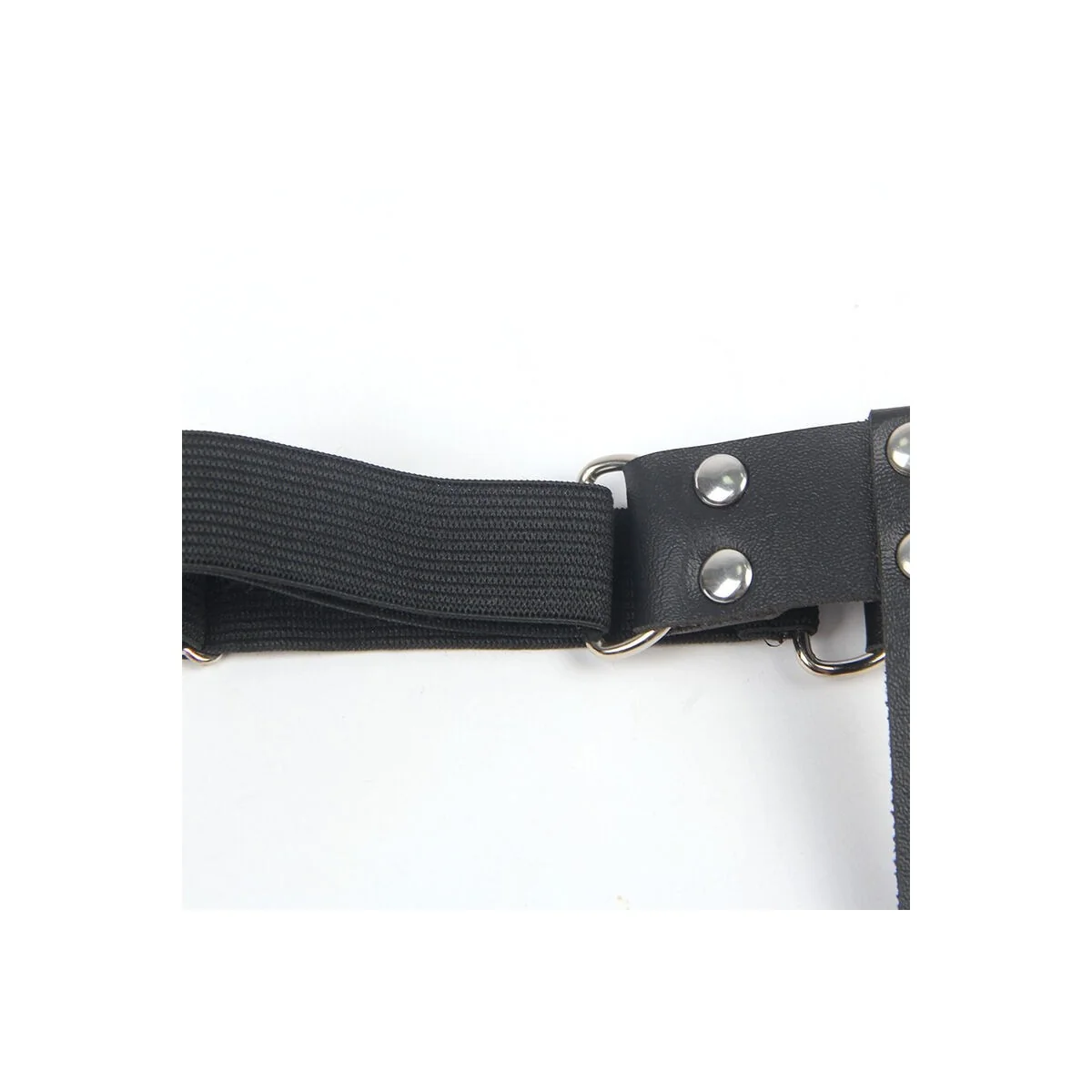 953744 Verstellbares Punk-Strumpfhose aus Leder Schwarz One Size (S-L) von Subblime Fetish kaufen | Fesselliebe