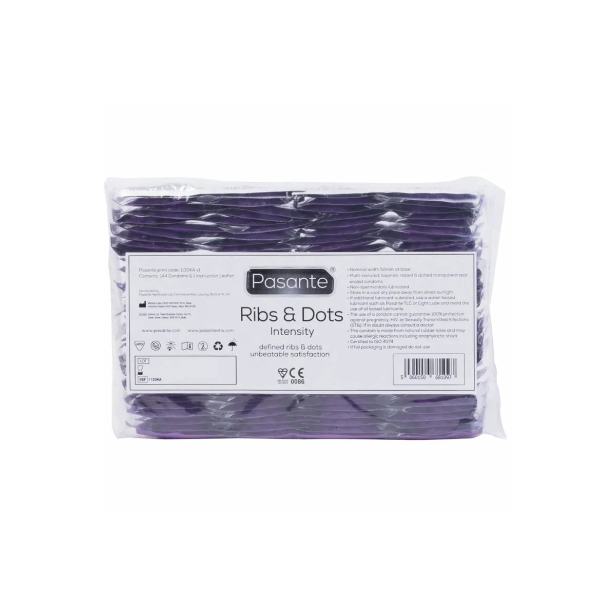Intensity Kondome mit mehreren Texturen in Bulk-Packung 144 Stück von Pasante kaufen | Fesselliebe