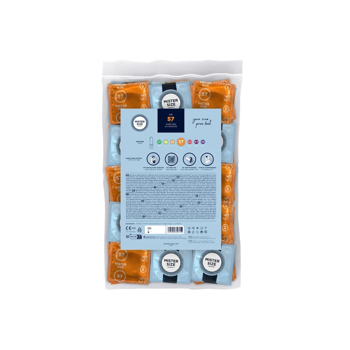 Kondome Größe L 57 Mm (100 Stück) von Mister Size kaufen | Fesselliebe