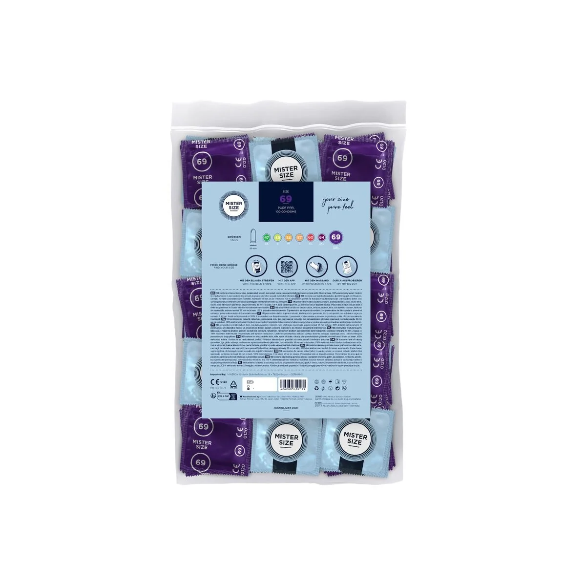 Kondome Größe Xxxl 69 Mm (100 Stück) von Mister Size kaufen | Fesselliebe
