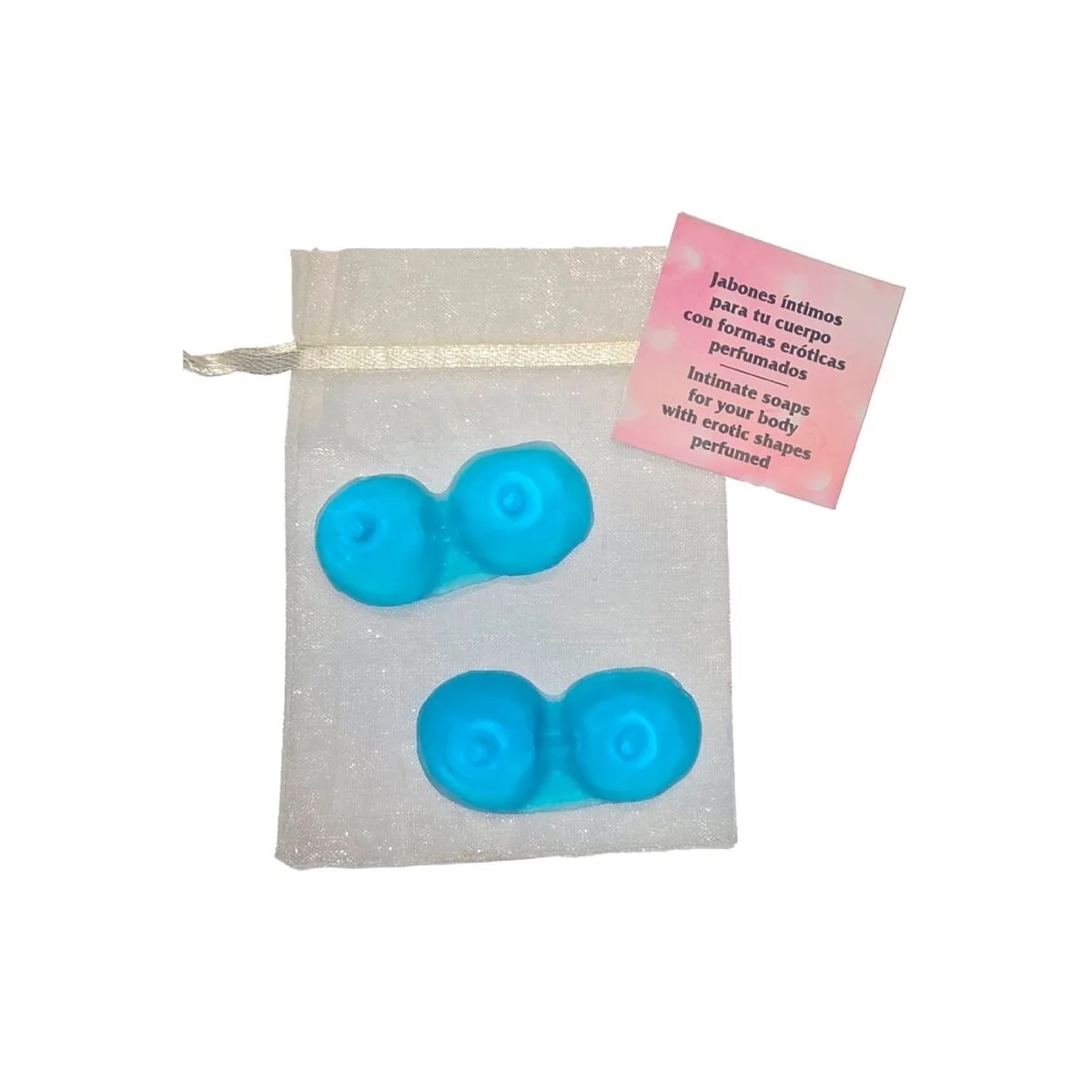 2 Brustform-Parfümierte Seifen Blau von Diablo Picante kaufen | Fesselliebe