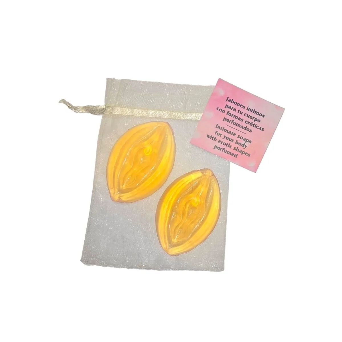 2 Gelbe Duftseifen in Vaginaform von Diablo Picante kaufen | Fesselliebe