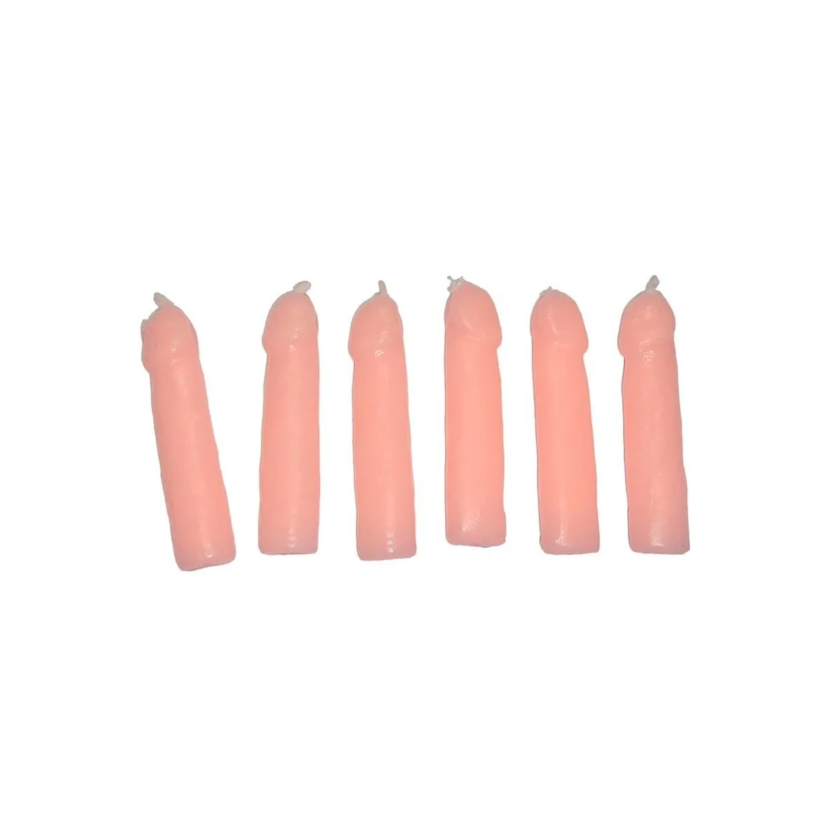 6 Penisförmige Kerzen Fleisch von Diablo Picante kaufen | Fesselliebe