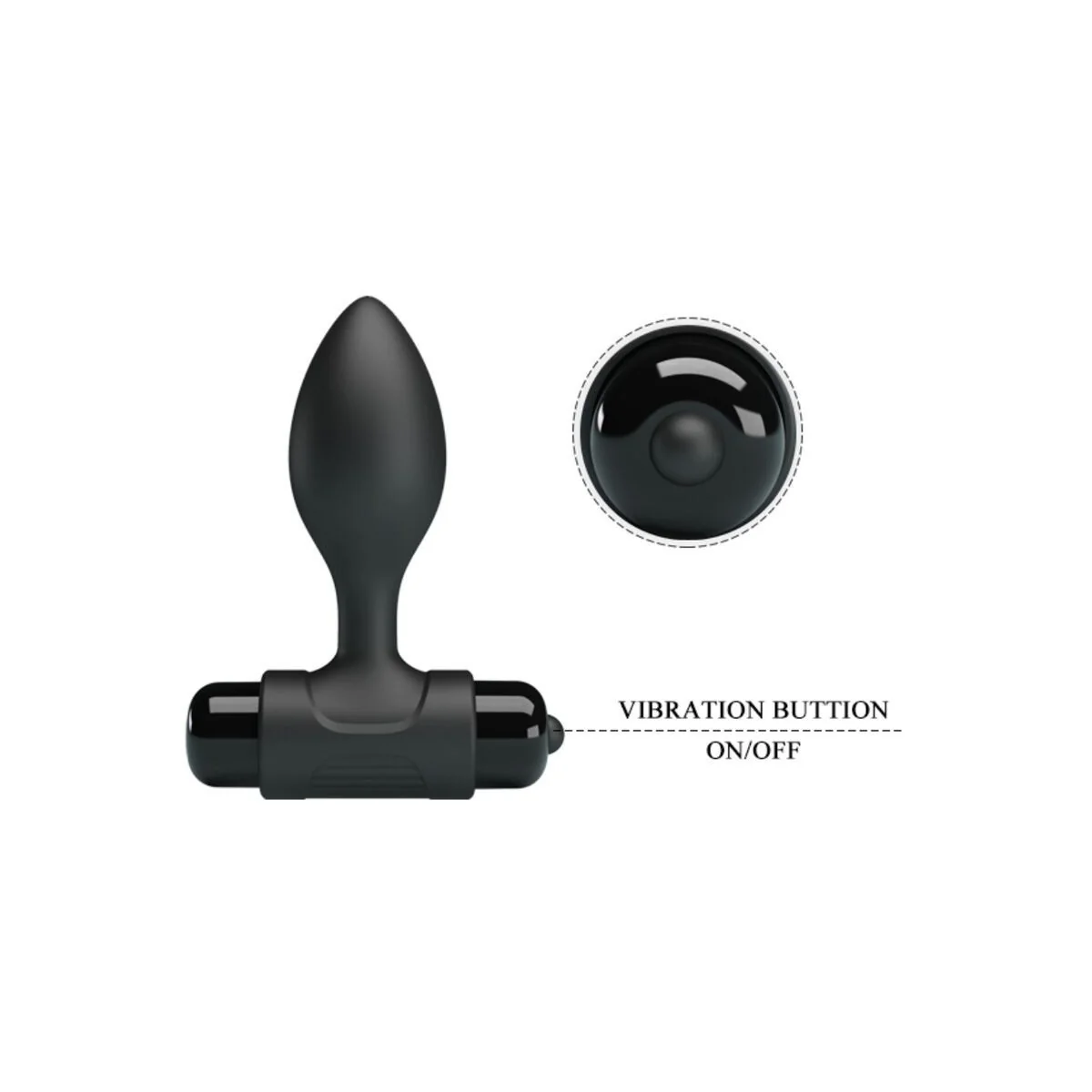 Vibra Butt 10 Vibrationen Analstecker Schwarz von Pretty Love kaufen | Fesselliebe
