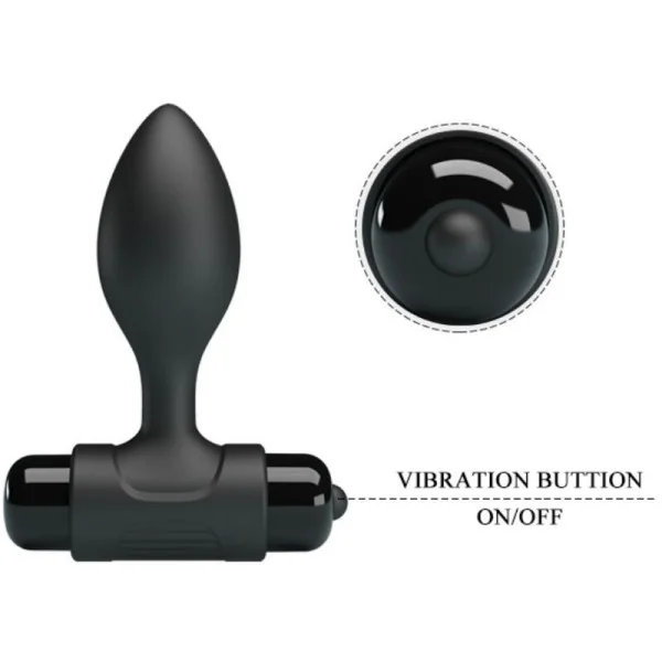Vibra Butt 10 Vibrationen Analstecker Schwarz von Pretty Love kaufen | Fesselliebe