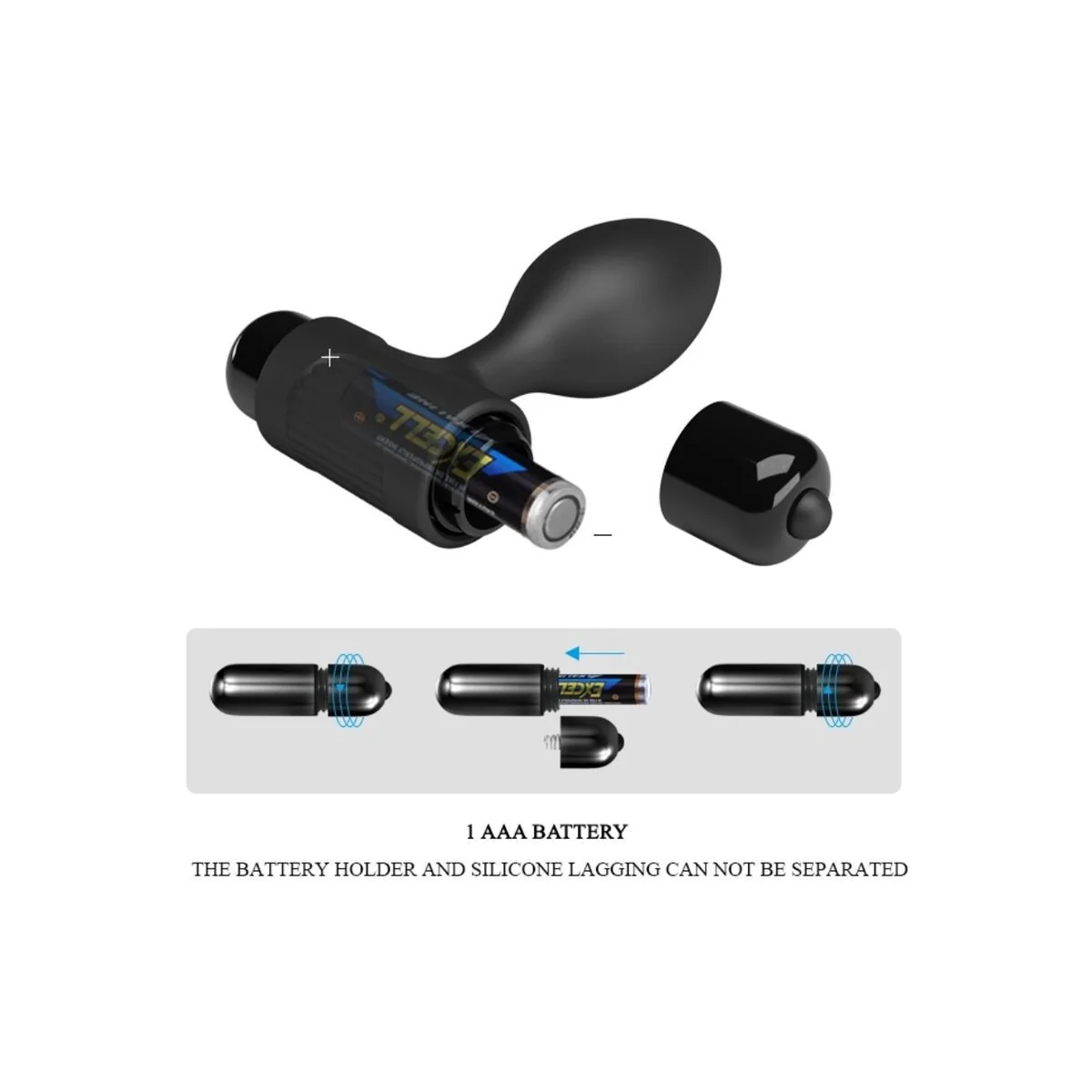 Vibra Butt 10 Vibrationen Analstecker Schwarz von Pretty Love kaufen | Fesselliebe