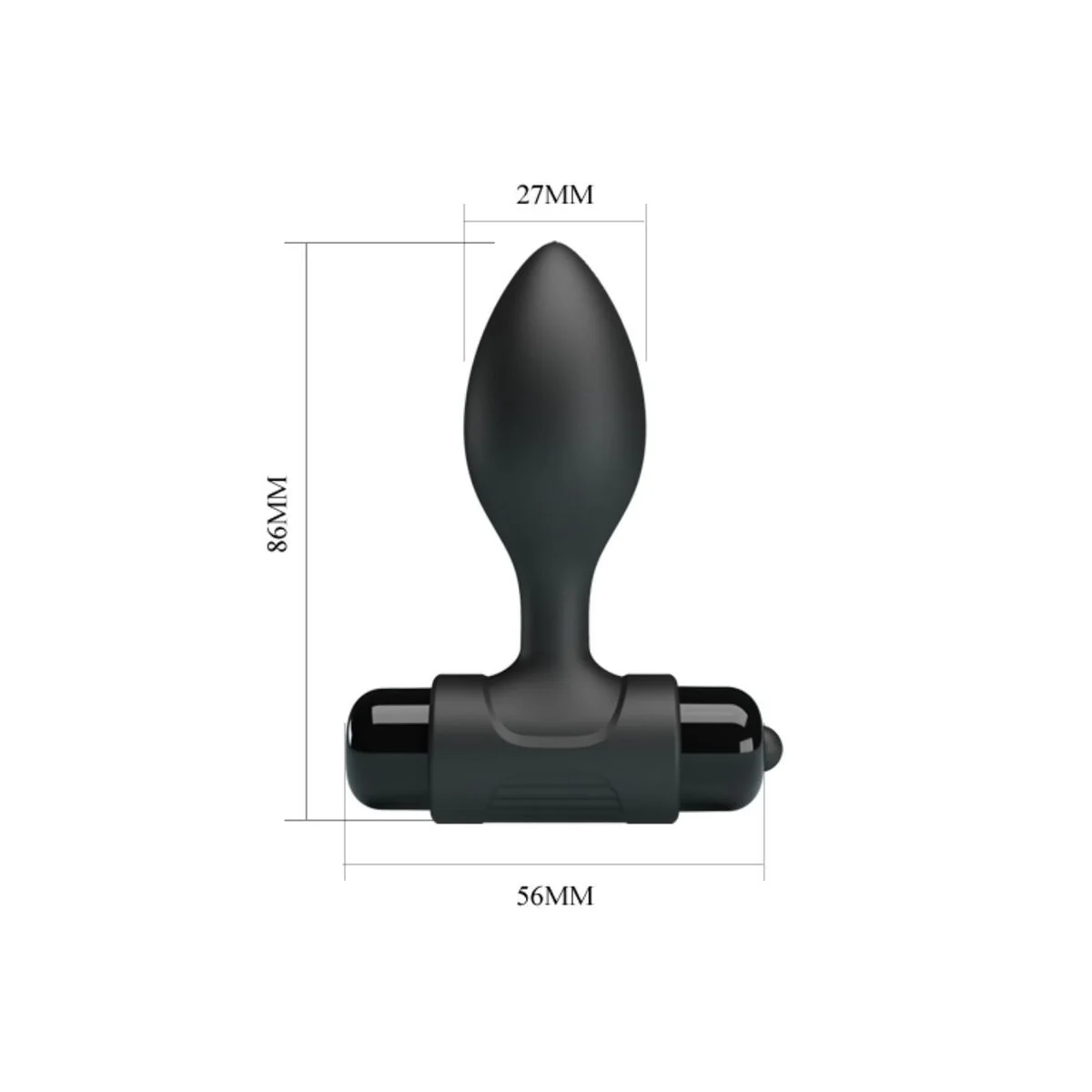 Vibra Butt 10 Vibrationen Analstecker Schwarz von Pretty Love kaufen | Fesselliebe