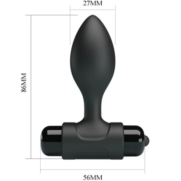 Vibra Butt 10 Vibrationen Analstecker Schwarz von Pretty Love kaufen | Fesselliebe