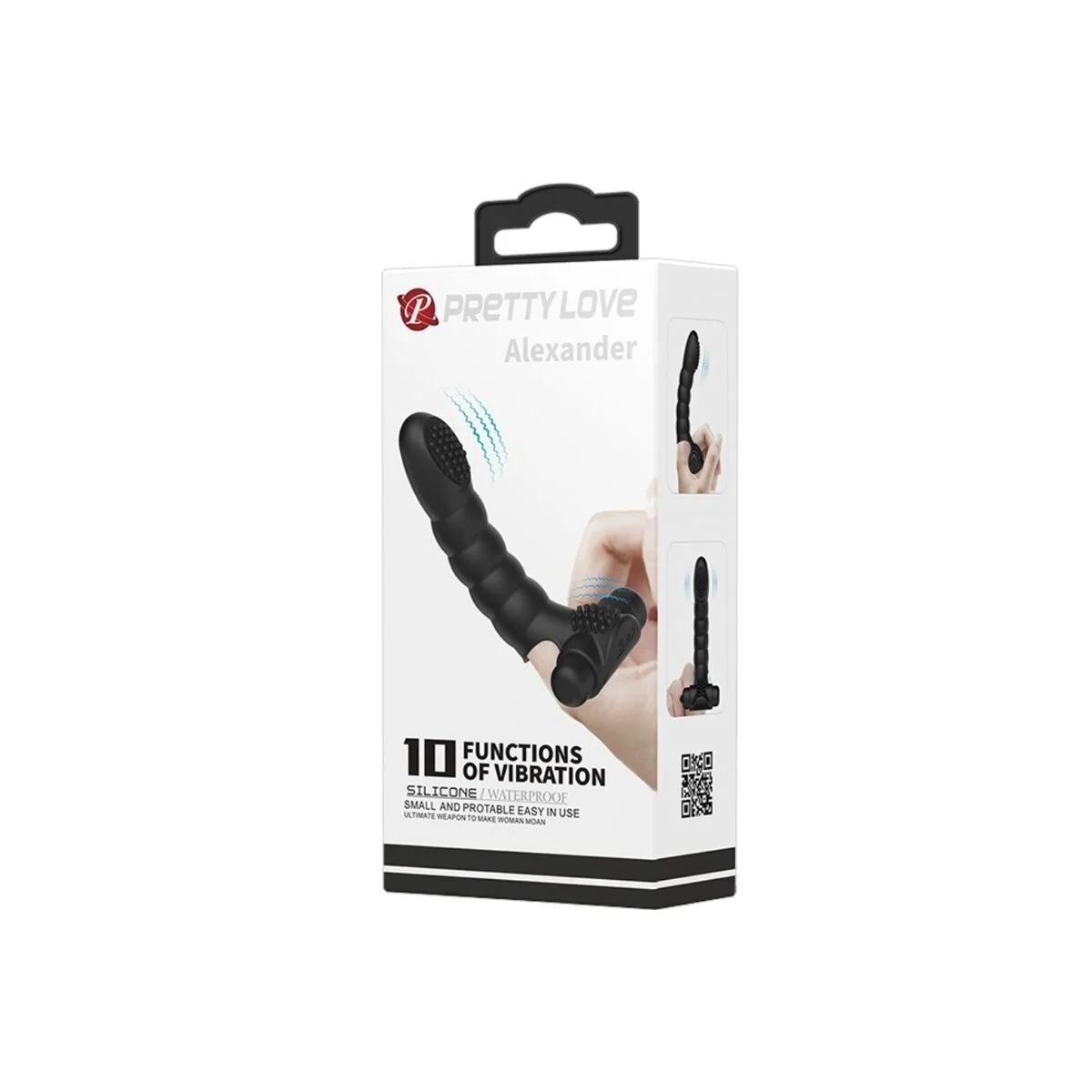 Alexander Fingervibrator 10 Vibrationen Schwarz von Pretty Love kaufen | Fesselliebe