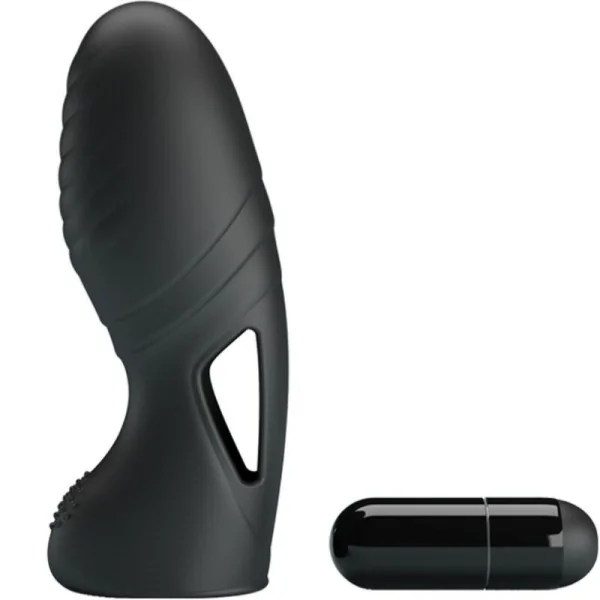 Alan Silikon-Fingervibrator Schwarz von Pretty Love kaufen | Fesselliebe